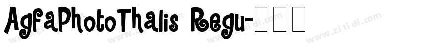 AgfaPhotoThalis Regu字体转换